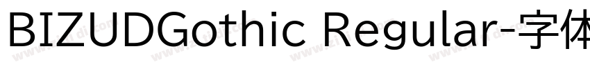 BIZUDGothic Regular字体转换